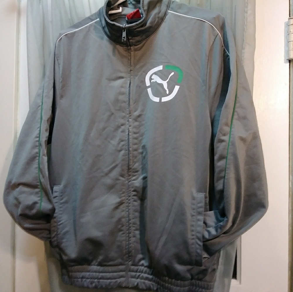 PUMA track retro gunmetallic jacket Men's Small